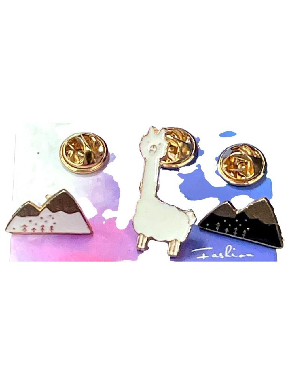 Llama Mountain Lapel Pin Animal South Boarder Brooch Badge Jewelry Accessories